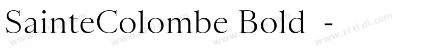 SainteColombe Bold◆字体转换